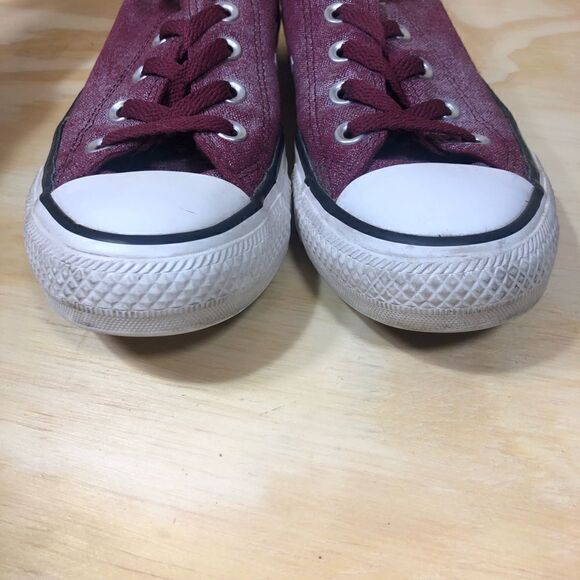 Converse Maroon Low Top Shoes Women’s Size 6 - Picture 5 of 9